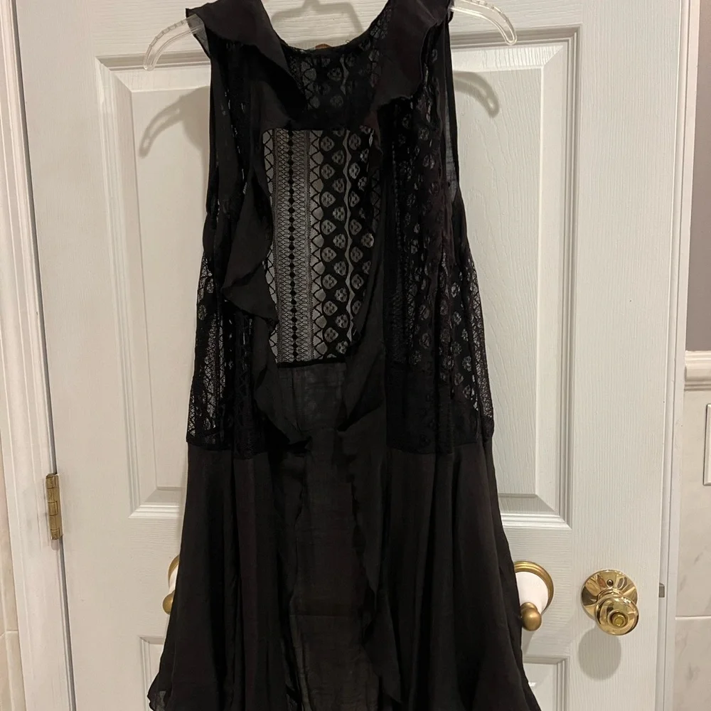 Black Lace long Duster - Picture 3 of 3